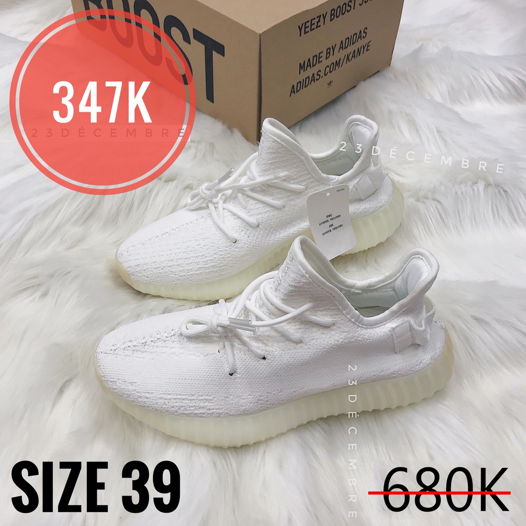 [Ảnh thật] Xả Lỗ Vốn Giày Thể Thao Sneaker Yeezy350 V2 trắng full hàng chuẩn đẹp mê ly | BigBuy360 - bigbuy360.vn