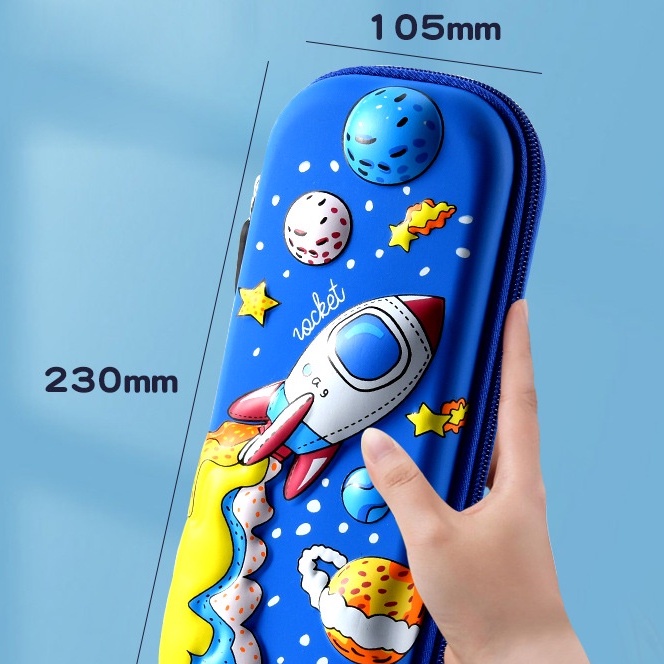 Hộp Bút In Lụa 3D Họa Tiết Dễ Thương Sáng Tạo Cho Bé - LANA QUEEN