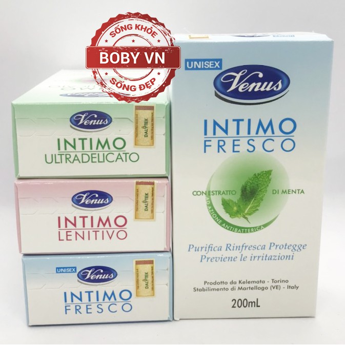 Dung dịch vệ sinh Venus Intimo từ Ý - Hương thơm từ thảo dược - Hộp 200ml - Chính hãng