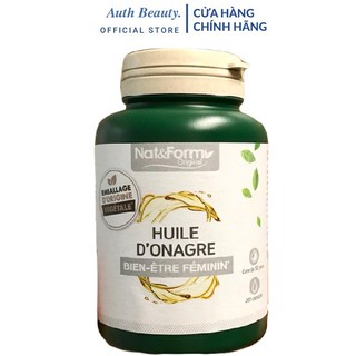 Tinh dầu hoa anh thảo hữu cơ Pháp NAT & FORM mẫu mới 200 viên