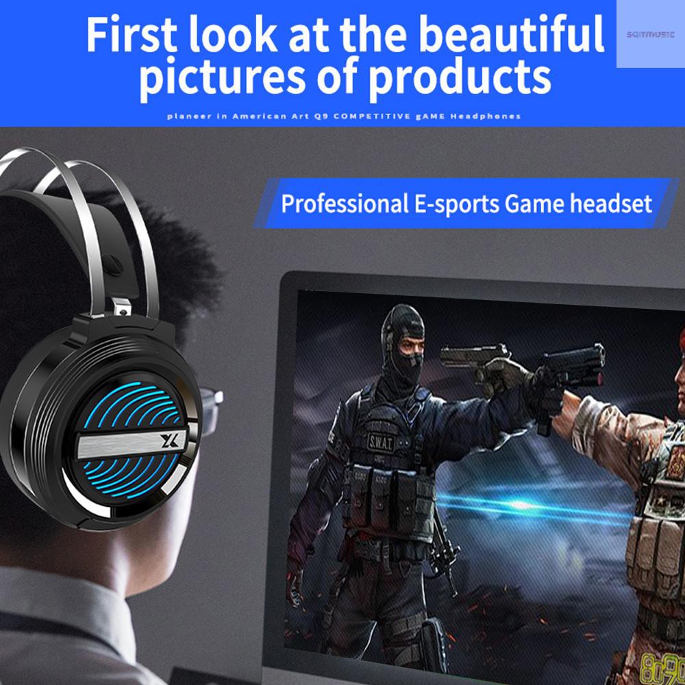 Tai Nghe Chụp Tai Chơi Game Bs X9 7.1 Có Mic Và Đèn Led | BigBuy360 - bigbuy360.vn