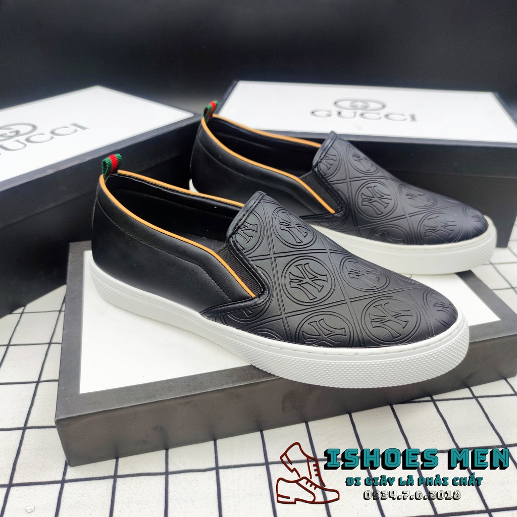 Giày Slip On GC Nam Da Bò Xịn Đế Kếp Hot Nhất Năm 2022 size 38 - 43 Full Box - Nhận Sỉ Lẻ CTV