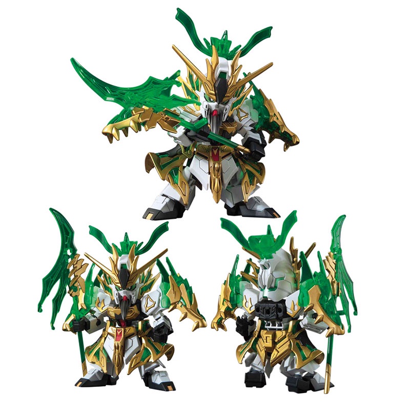 Bandai Mô hình lắp ráp SD Tam Quốc ZHOU YU, Liu Bei, Guan Yu, Zhang Fei, Cao Cao, Dong Zhuo, Sun Jian