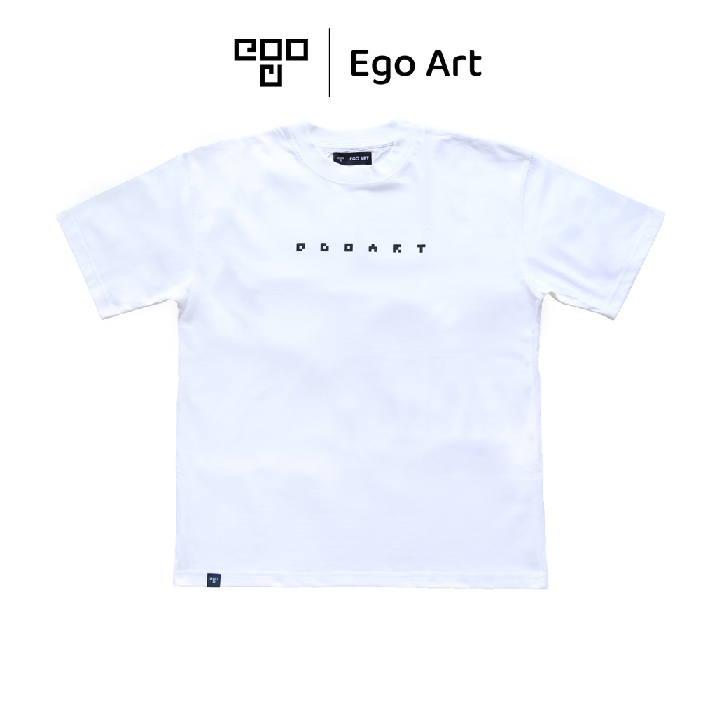 Áo thun unisex Ego Art Dot Tee phông in KTS 2 màu áo đen trắng nam nữ tay lỡ form rộng oversize