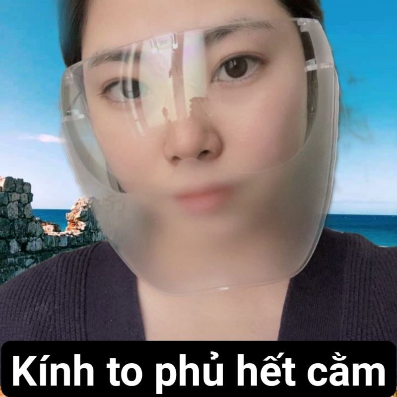 KÍNH FACESHIELD PHIÊN BẢN MỚI NHẤT AN TOÀN VÀ CHẤT LƯỢNG LOẠI ÔM KÍN MẶTt