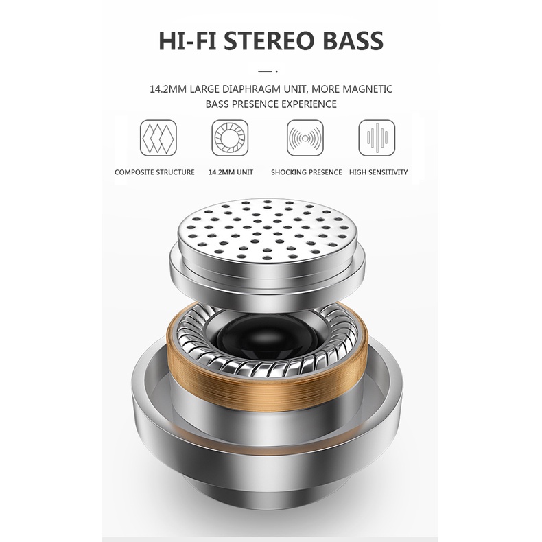 Tai nghe có dây NEWMSNR jack cắm 3.5mm có mic thích hợp chơi game chất lượng cao