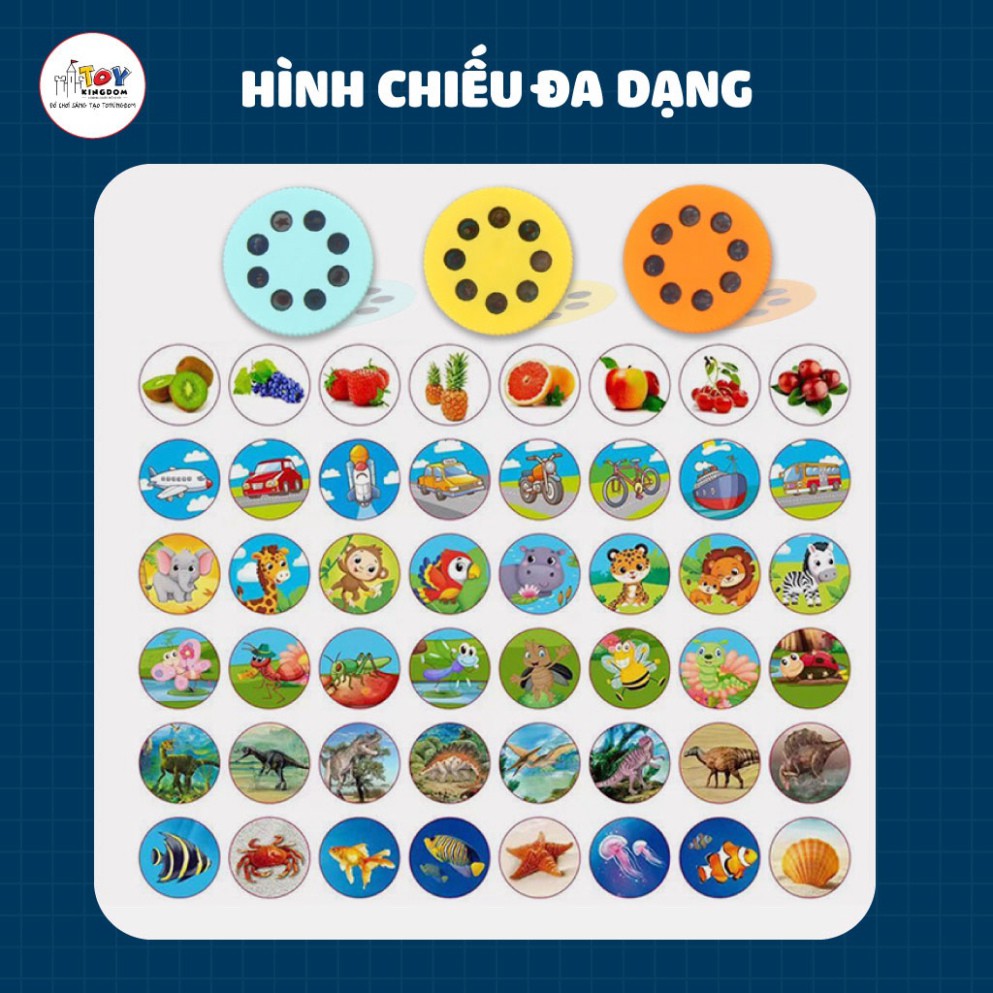 Đồ Chơi Đèn Pin Chiếu Hình - 48 Hình Động Vật