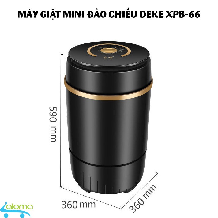 Máy giặt mini DEKE XPB-66 xoáy cực mạnh đảo chiều giặt 4kg quần áo cho sinh viên, em bé, giặt quần áo trắng