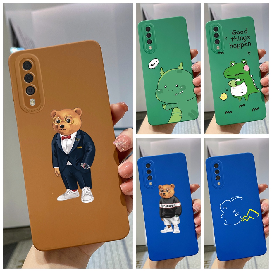 Ốp Điện Thoại Silicon Dẻo Mềm Hình Khủng Long Anime Cho Samsung Galaxy A7 2018 A30s A50 A50s
