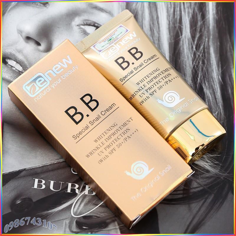 Kem nền BB siêu mịn lâu trôi dưỡng trắng Special Snail Benew Hàn Quốc ASS11