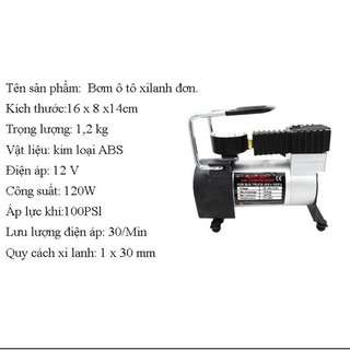 Máy bơm lốp ôtô 12v (dùng điện ác quy)