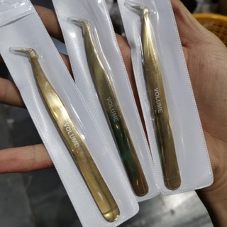 Nhíp Volume  Vàng tạo fan nối mi
