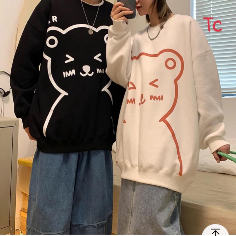 A12 Áo sweater gấu cute tay phồng, chất nỉ cotton đẹp mịn (A12) CAO CẤP | BigBuy360 - bigbuy360.vn