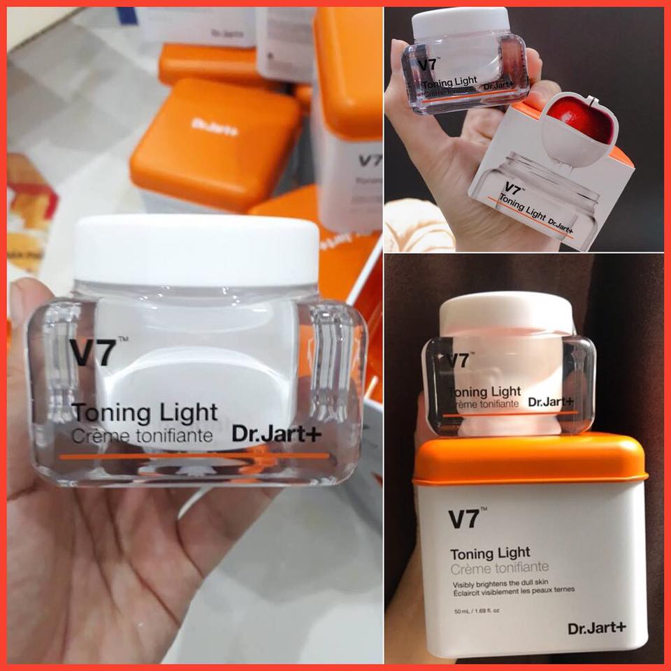 Kem dưỡng da cao cấp V7 Pink Toning and Toing Light Dr.Jart - mini 15 ml, 50ml