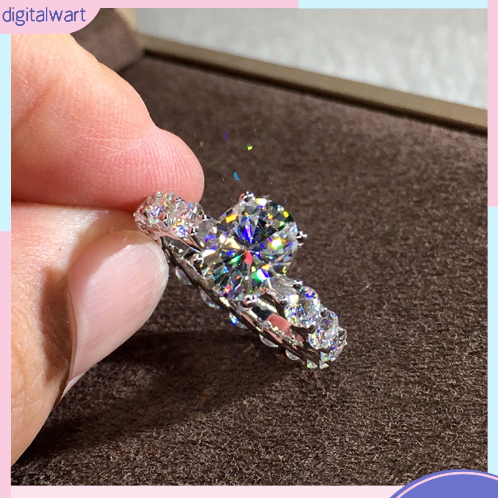 Nhẫn Hợp Kim Đính Đá Kiểu Dáng Sang Trọng Cho Nữ