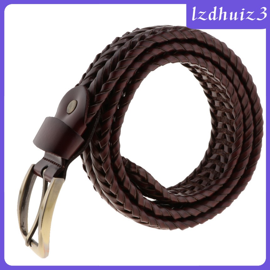 Dây Thắt Lưng Bện Co Giãn Khóa Kim Loại Gemgem Loey lzdhuiz3 Cho Nam Nữ