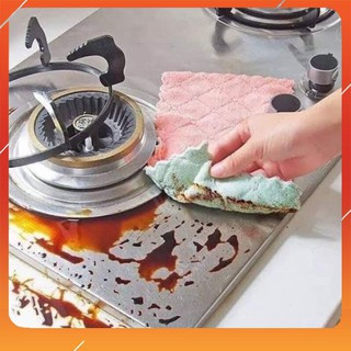 Set 10 khăn lau bếp đa năng 2 mặt tiện dụng