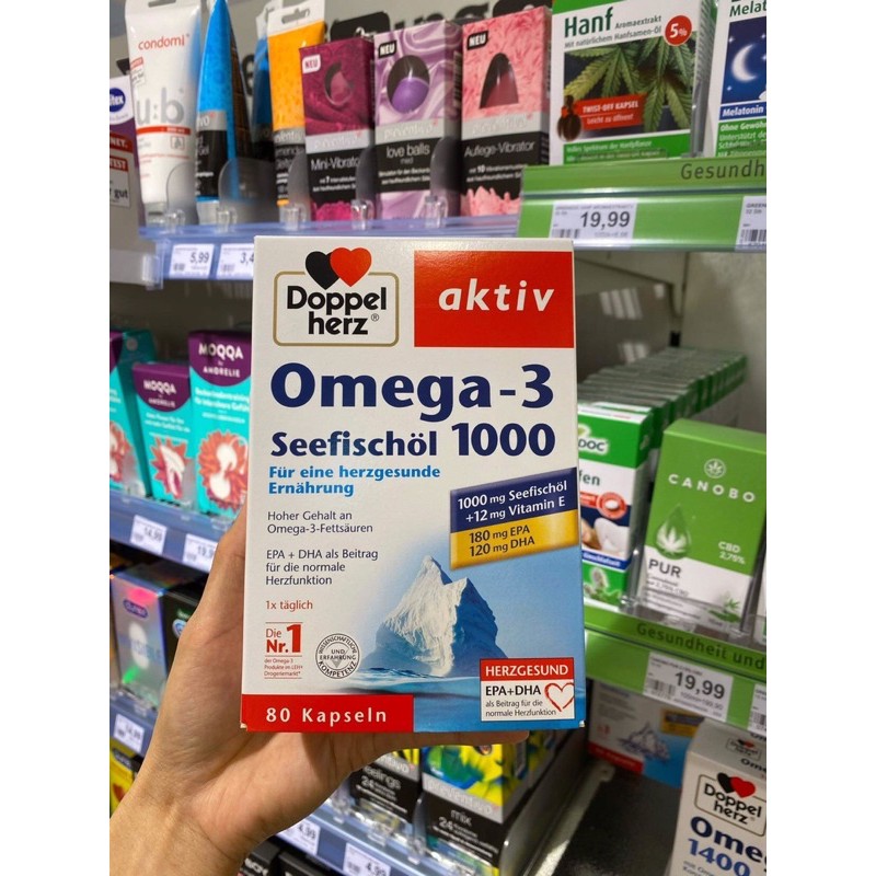 🌈(Bill Đức) Dưỡng Dầu c.á Omega 3 1000mg- Nội địa Đức🔥 | BigBuy360 - bigbuy360.vn
