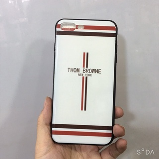 Ốp lưng Thom Browne lưng bóng viền dẻo iPhone 6.6s/ 6Plus.6sPlus/ 7Plus, 8Plus