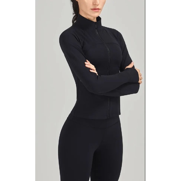 Áo khoác ôm AK02 tập Gym Yoga nữ LENCY SHOP vải co giãn 4 chiều