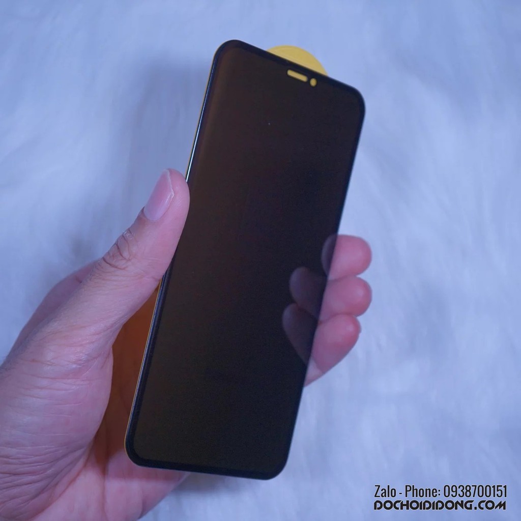 Miếng dán cường lực chống nhìn trộm iPhone XR iPhone 11 Baseus chính hãng full màn hình