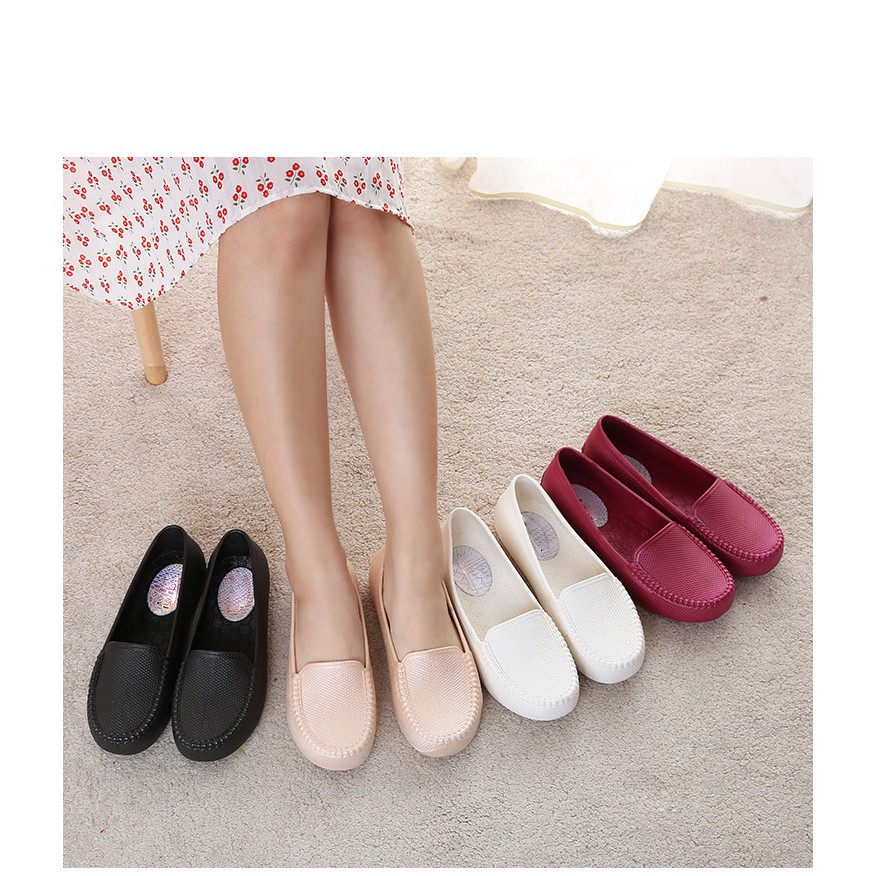Giầy bệt đế mềm chịu nước đi mưa GN22