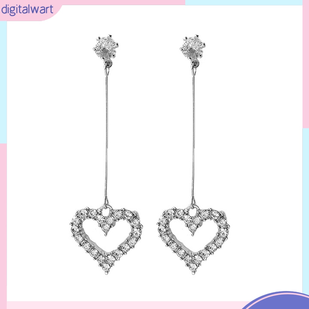 Đôi Khuyên Tai Hợp Kim Hình Trái Tim Thời Trang Cho Nữ