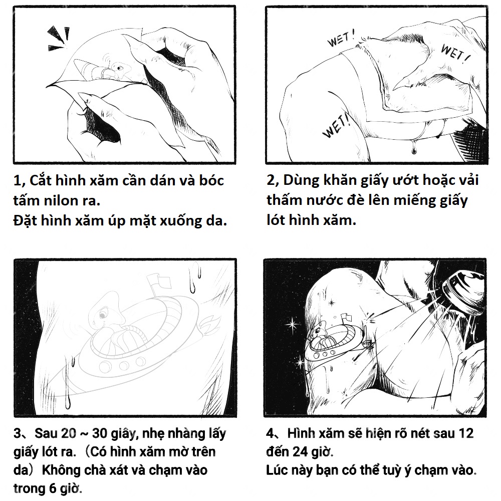 Hình Xăm Kéo Dài Đến 15 Ngày; Dán Chống Nước, Tạm Thời Mới