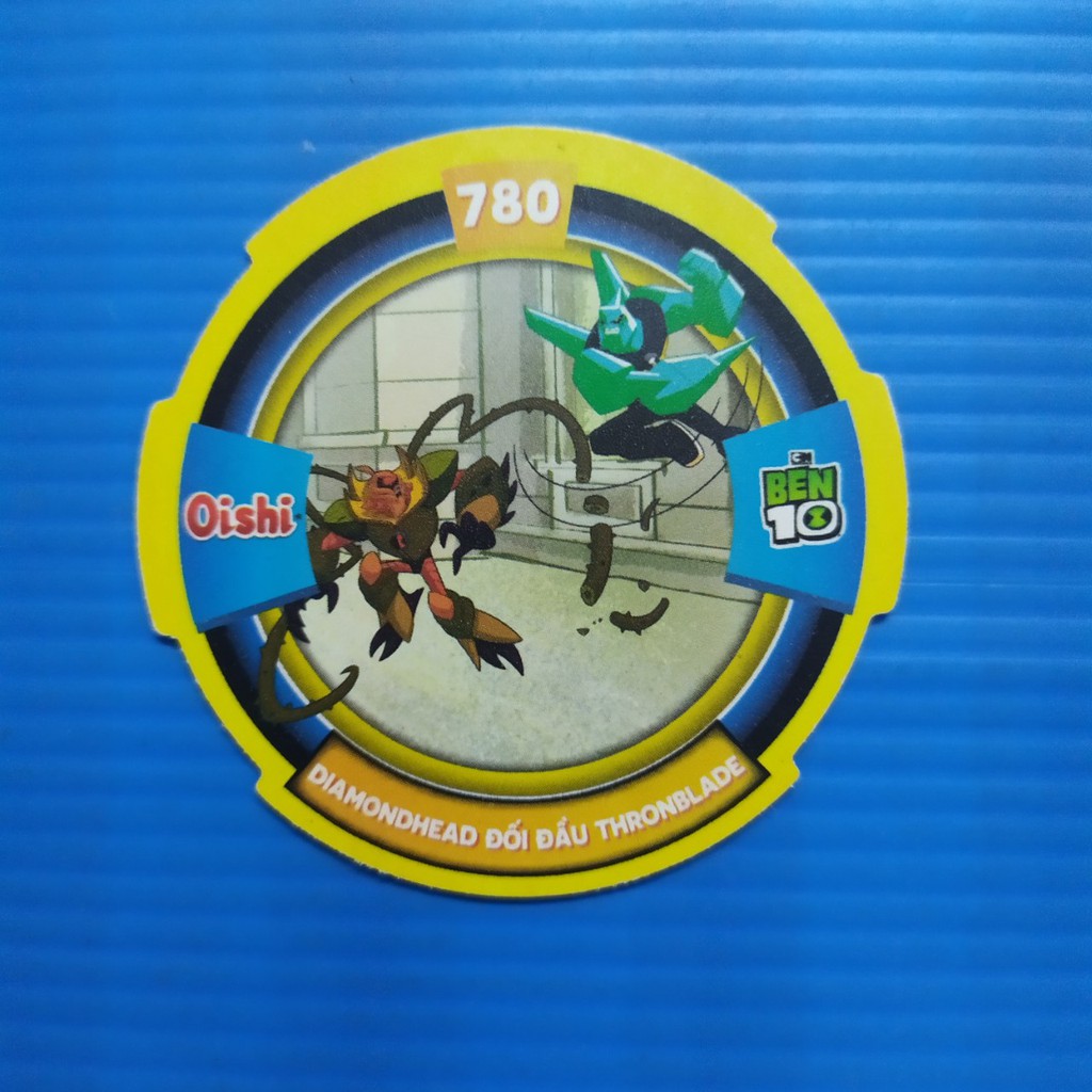 Thẻ bài nhựa 2nd ko seal Ben 10 Oishi cua Crabme Crab me hóa thân siêu phàm - Thẻ thường & nhóm 4