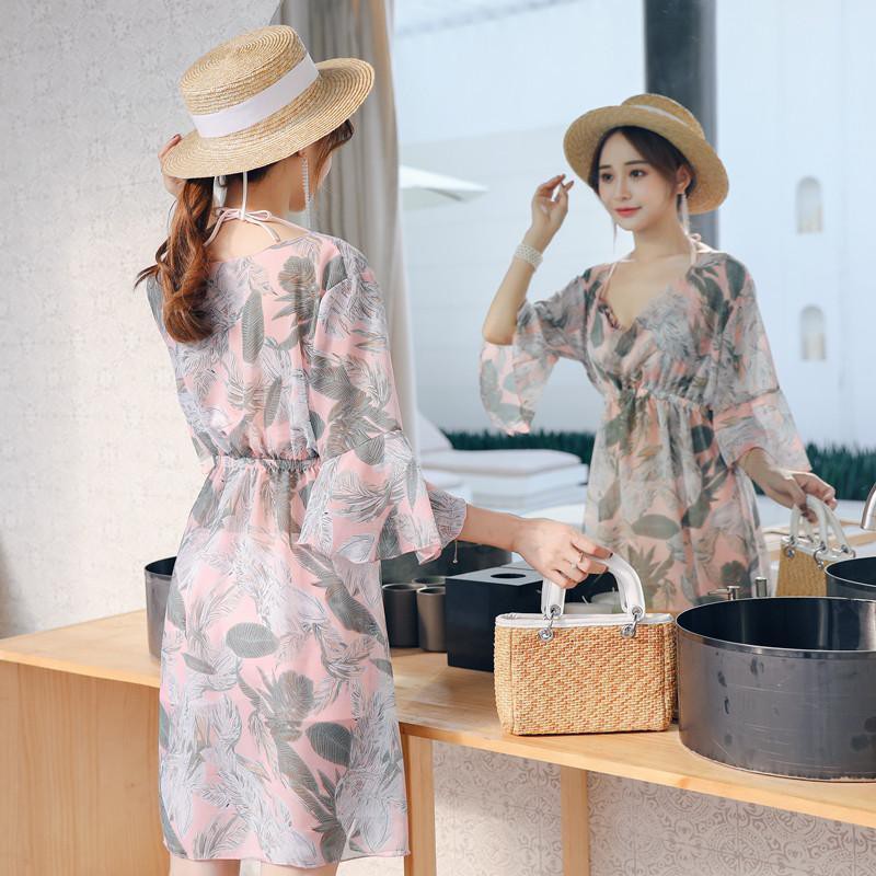 Set Đồ Tắm In Họa Tiết Hoa Lá Thời Trang Quyến Rũ Dành Cho Nữ | BigBuy360 - bigbuy360.vn