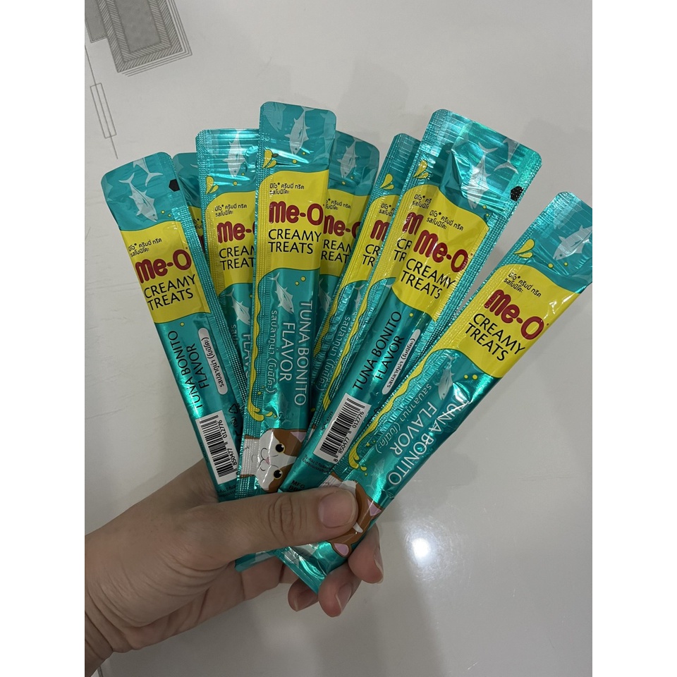 Me-O Creamy Treats - Soup thưởng cho mèo Me-O đủ vị tép 15 g