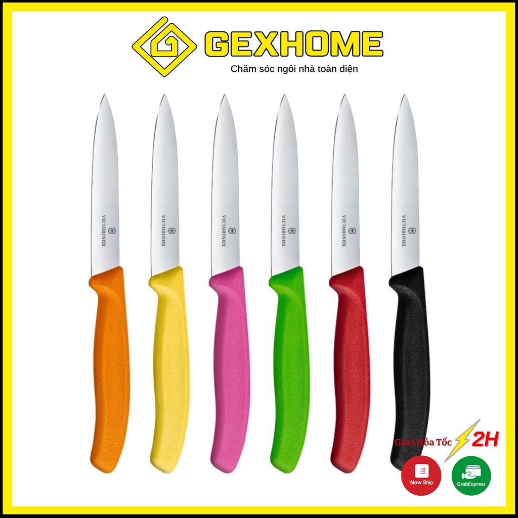 Dao gọt hoa quả Victorinox lưỡi thẳng 10cm, dao gọt trái cây [Thuỵ Sỹ]