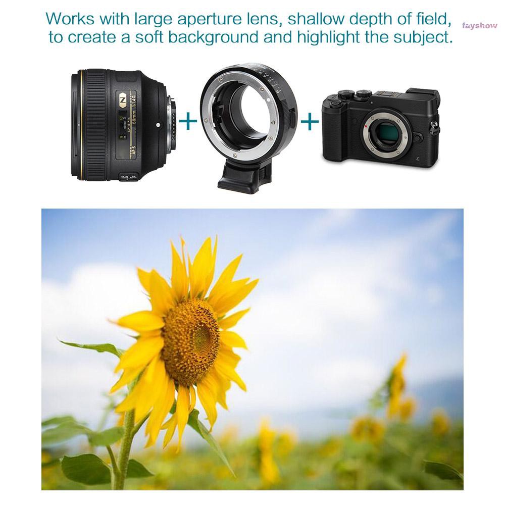 Ngàm Chuyển Ống Kính Viltrox Nf-M4 / 3 Cho Ống Kính Máy Ảnh Nikon G / F / Ai / S / D Type Sang M4 / 3