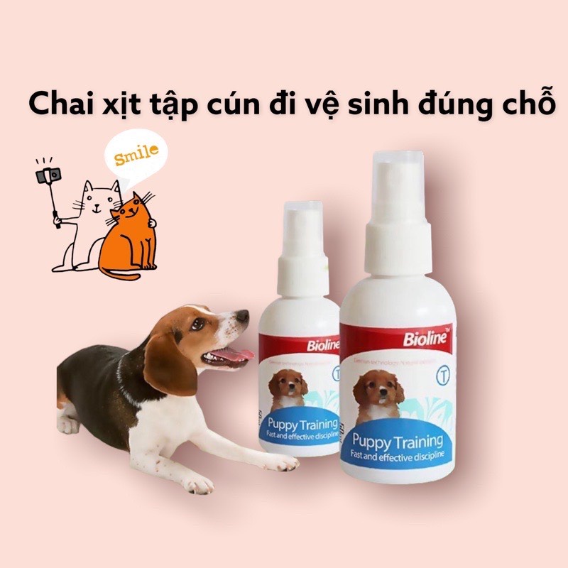 Xịt hướng dẫn đi vệ sinh đúng chỗ cho chó mèo - Bioline