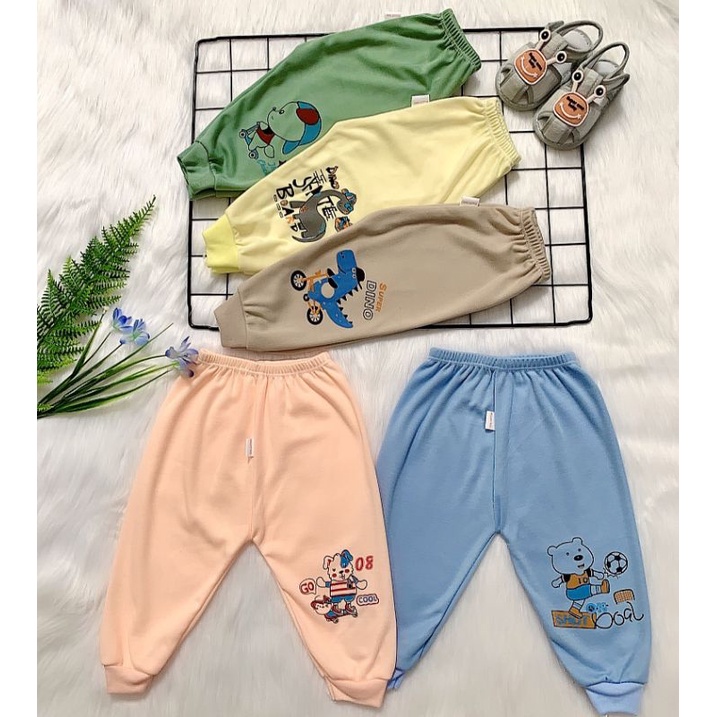 Sỉ - Quần chục dài cotton nỉ bo gấu cho bé