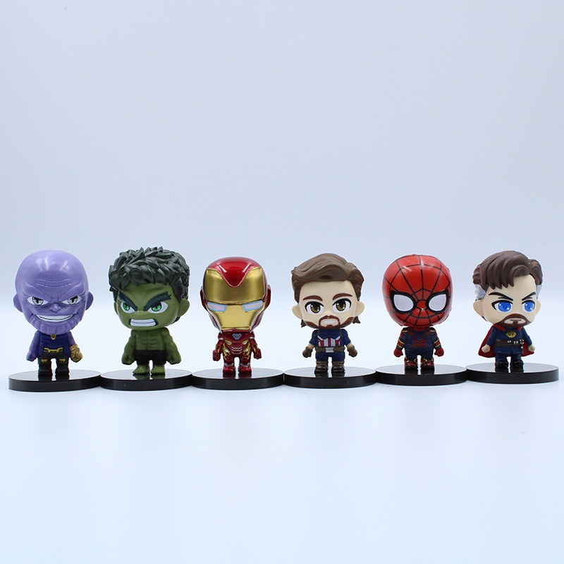 [Set D] Mô hình nhân vật Marvel comic Thanos - Hulk - Iron man - Doctor Strange - Spider man - Captian - Marvel DC