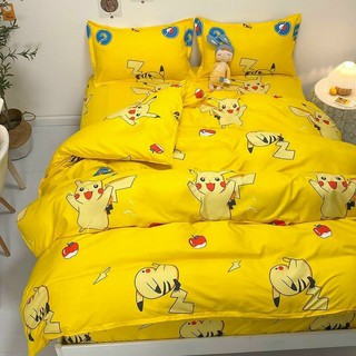 Chăn ga gối - Mẫu pikachu vàng.