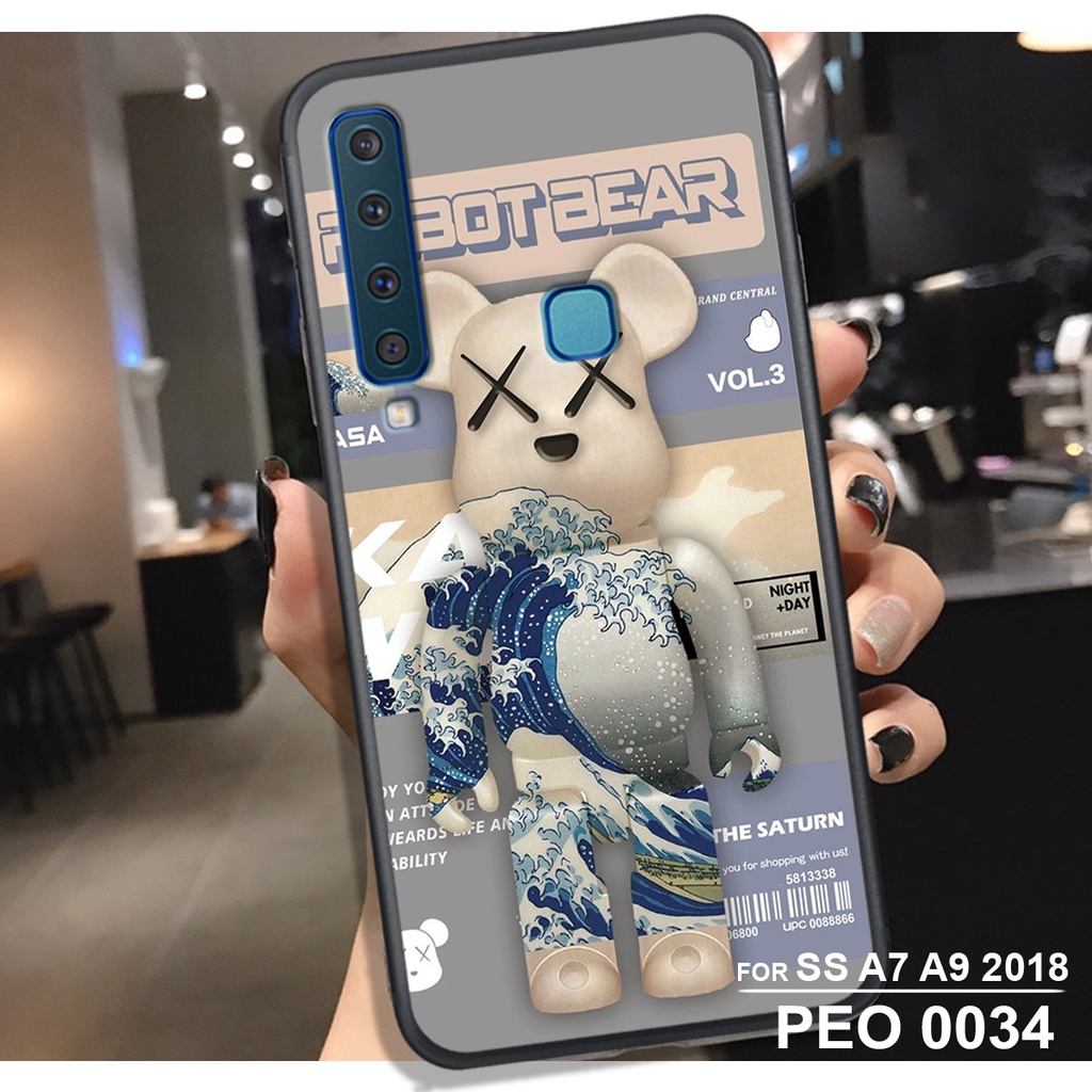 ỐP SAMSUNG A30S - A50 -A70 -A7 2018 -A9 2018 , In Hình Gấu Robot họa tiết L-V màu sắc cực đẹp.