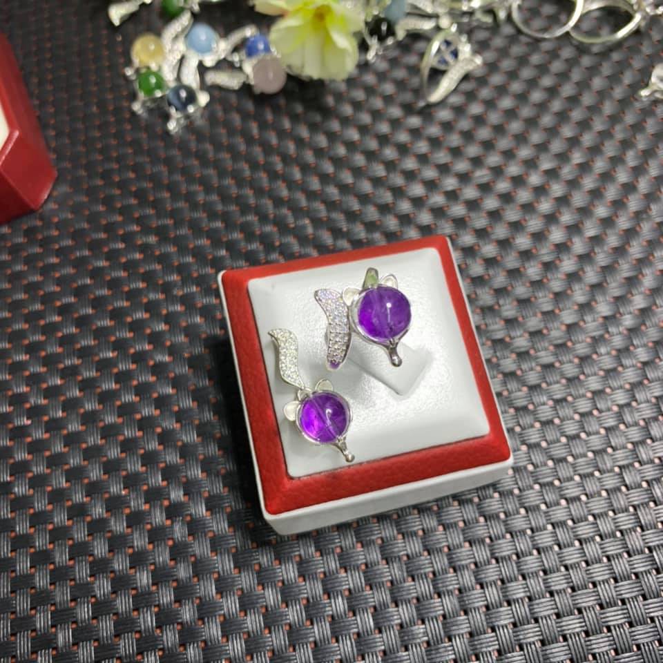 SET HỒ LY BẠC GẮN ĐÁ THEO MỆNH