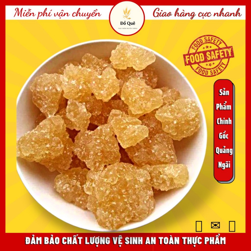 Đường phèn nhỡ kết tinh tự nhiên từ mật mía Nghệ An hàng chuẩn 100% (1kg)