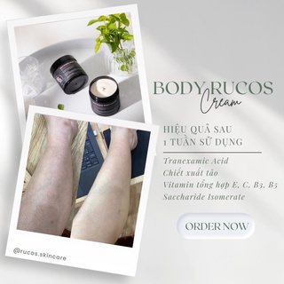 Kem Dưỡng Trắng Da Body Đen Rucos