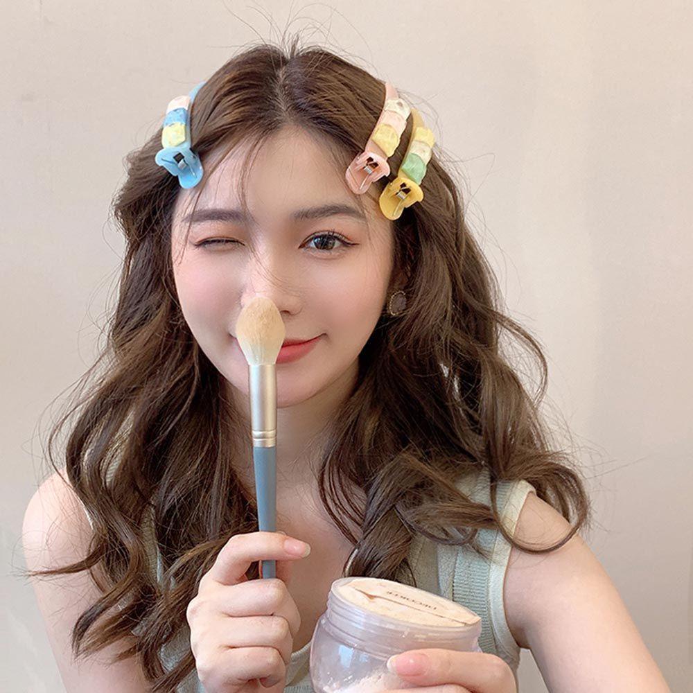 Kẹp Tóc Mỏ Vịt Bằng Acrylic Màu Sắc Ngọt Ngào Phong Cách Vintage Thanh Lịch Cho Nữ