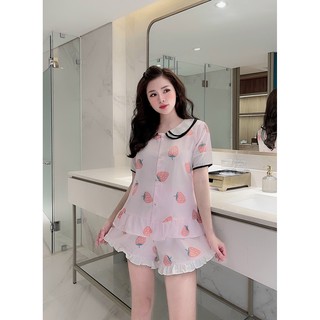 Đồ bộ pijama bộ ngủ satin dáng tiêu thư mặc cực đep, cực xinh, cực dễ thương