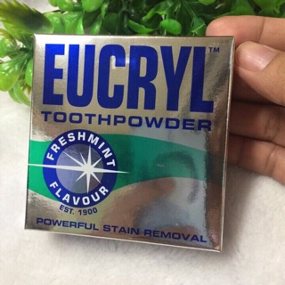 Bột tẩy trắng răng Eucryl Tooth Powder 50g bạc Hà