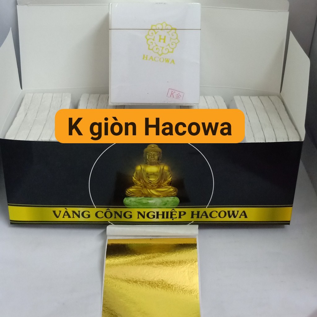 Combo 2500 lá vàng Hacowa siêu đẹp, bóng láng chuyên dát tượng phật, đồ nội thất, đồ thủ công mỹ nghệ, phào chỉ