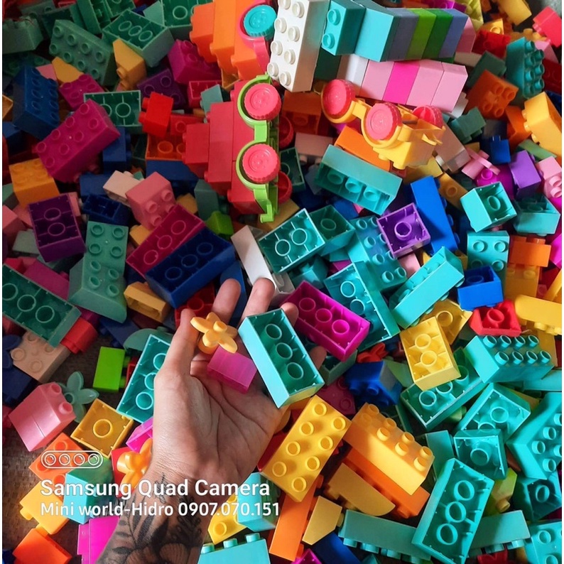 Combo Lego lắp ráp xếp gạch cân kí ký làm đồ chơi sáng tạo cho bé trai bé gái