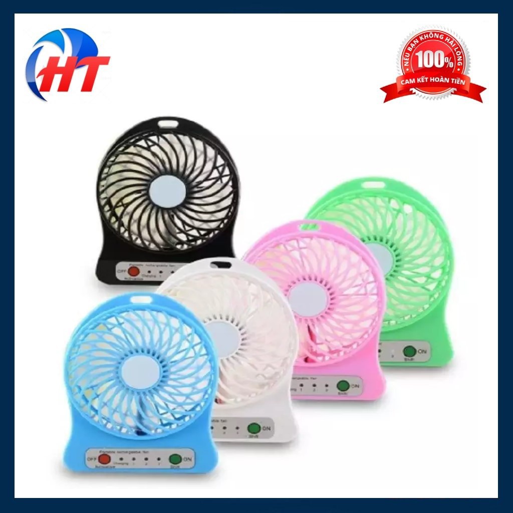 [Mã ELHA22 giảm 6% đơn 300K] Combo 10 QUẠT MINI SẠC PIN