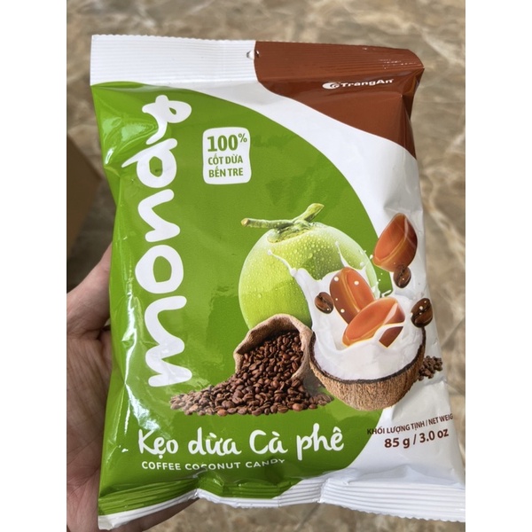 Kẹo BonBon Kẹo Dừa/Cà Phê túi 85g [ Mẫu Mới ]