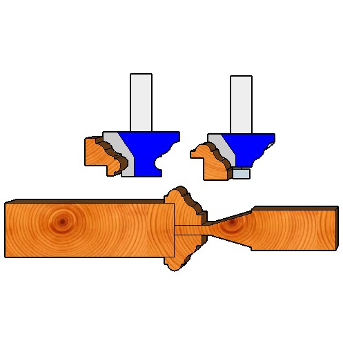 MŨI PHAY GỖ ĐÁNH CHỈ NỔI NGÃ 30mm