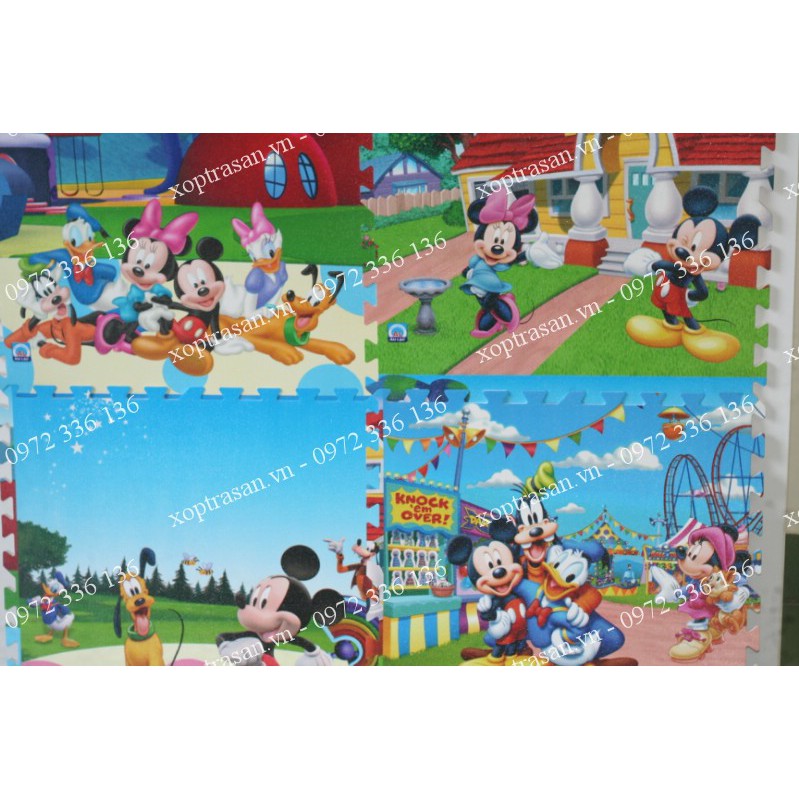 thảm xốp tranh  Mickye 60x60 Âu Lạc